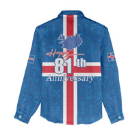 Iceland Icelandic National Day Women Casual Shirt Happy 81th Anniversary