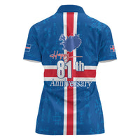 Iceland Icelandic National Day Women Polo Shirt Happy 81th Anniversary