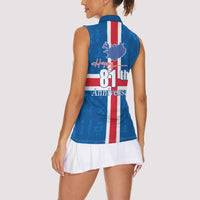 Iceland Icelandic National Day Women Sleeveless Polo Shirt Happy 81th Anniversary