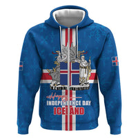 Iceland Icelandic National Day Zip Hoodie Happy 81th Anniversary