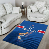Iceland Basketball Custom Area Rug Blue Style