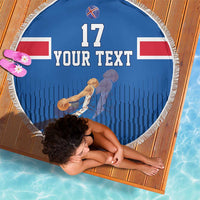 Iceland Basketball Custom Beach Blanket Blue Style