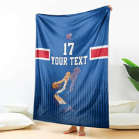 Iceland Basketball Custom Blanket Blue Style