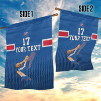 Iceland Basketball Custom Garden Flag Blue Style