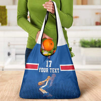 Iceland Basketball Custom Grocery Bag Blue Style