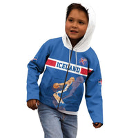 Iceland Basketball Custom Kid Hoodie Blue Style