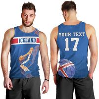 Iceland Basketball Custom Men Tank Top Blue Style