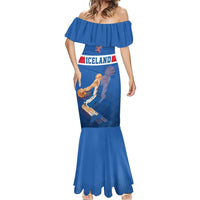 Iceland Basketball Custom Mermaid Dress Blue Style