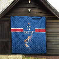 Iceland Basketball Custom Quilt Blue Style