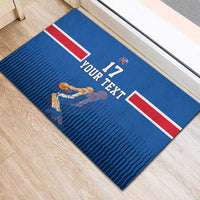 Iceland Basketball Custom Rubber Doormat Blue Style