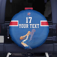 Iceland Basketball Custom Spare Tire Cover Blue Style