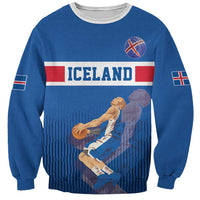 Iceland Basketball Custom Sweatshirt Blue Style