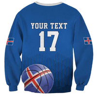 Iceland Basketball Custom Sweatshirt Blue Style
