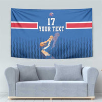 Iceland Basketball Custom Tapestry Blue Style