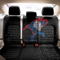 Iceland Viking Culture Back Car Seat Cover Norse Mythology Raven Tattoo