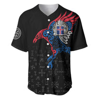 Iceland Viking Culture Baseball Jersey Norse Mythology Raven Tattoo