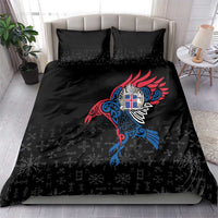 Iceland Viking Culture Bedding Set Norse Mythology Raven Tattoo