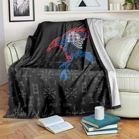 Iceland Viking Culture Blanket Norse Mythology Raven Tattoo