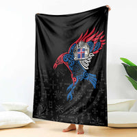Iceland Viking Culture Blanket Norse Mythology Raven Tattoo