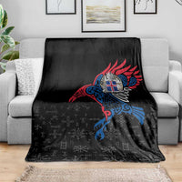 Iceland Viking Culture Blanket Norse Mythology Raven Tattoo