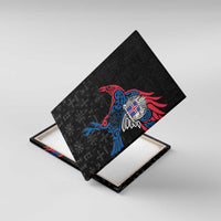Iceland Viking Culture Canvas Wall Art Norse Mythology Raven Tattoo