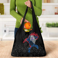 Iceland Viking Culture Grocery Bag Norse Mythology Raven Tattoo