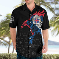 Iceland Viking Culture Hawaiian Shirt Norse Mythology Raven Tattoo