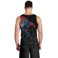 Iceland Viking Culture Men Tank Top Norse Mythology Raven Tattoo