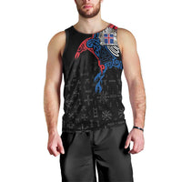 Iceland Viking Culture Men Tank Top Norse Mythology Raven Tattoo