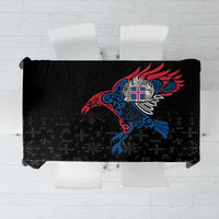 Iceland Viking Culture Tablecloth Norse Mythology Raven Tattoo