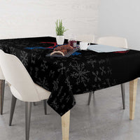 Iceland Viking Culture Tablecloth Norse Mythology Raven Tattoo