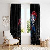 Iceland Viking Culture Window Curtain Norse Mythology Raven Tattoo