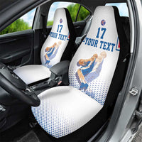 Iceland Basketball Custom Car Seat Cover White Style