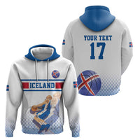 Iceland Basketball Custom Hoodie White Style
