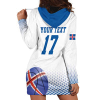 Iceland Basketball Custom Hoodie Dress White Style