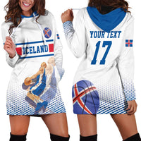 Iceland Basketball Custom Hoodie Dress White Style