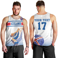 Iceland Basketball Custom Men Tank Top White Style
