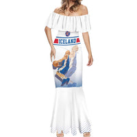 Iceland Basketball Custom Mermaid Dress White Style
