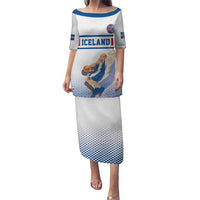 Iceland Basketball Custom Puletasi White Style