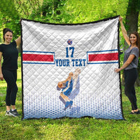 Iceland Basketball Custom Quilt White Style