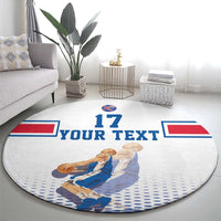Iceland Basketball Custom Round Carpet White Style