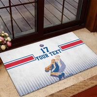 Iceland Basketball Custom Rubber Doormat White Style