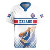 Iceland Basketball Custom Rugby Jersey White Style
