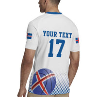 Iceland Basketball Custom Rugby Jersey White Style