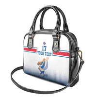 Iceland Basketball Custom Shoulder Handbag White Style