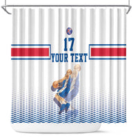 Iceland Basketball Custom Shower Curtain White Style