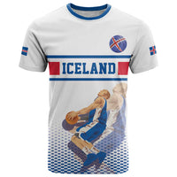 Iceland Basketball Custom T Shirt White Style