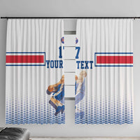 Iceland Basketball Custom Window Curtain White Style