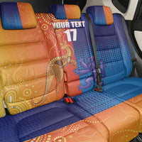 Custom Scotland and Australia Rugby Back Car Seat Cover Wallabies Thistle Together