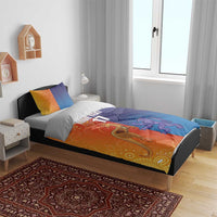 Custom Scotland and Australia Rugby Bedding Set Wallabies Thistle Together